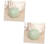 FRCOLOR 2piezas Esponja Natural De Verde Matcha Para Piel Grasa y Propensa Al Acné Limpieza Suave y Profunda Sin Irritación