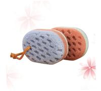 FRCOLOR 2piezas Esponjas De Baño Exfoliantes Naturales De Limpieza Suave Para y Baño Colores Aleatorios Exfoliación Diaria Para Suave y