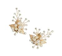 FRCOLOR 2piezas Flor De Zapato De Perla Clips Decorativos De Imitación Para Zapatos De Novia Para Bodas y Fiestas