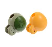 FRCOLOR 2piezas Fundas Protectoras para Cabezales de Cepillo de Dientes de Viaje Diseño de Tortuga y Delfín Protectoras Cepillo de Dientes para Uso Viajes y Hogar