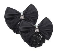 FRCOLOR 2piezas Gorro De Moño Con Lazo Redecilla Para Peinados De y Accesorios De Pelo Elegantes Para Mujeres y Niñas