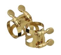 FRCOLOR 2piezas Ligaduras de Saxofón Ajustables de Cobre Abrazaderas Compactas para Boquillas Metálicas Accesorios para Instrumentos de Viento Ligaduras Resistentes y Portátiles