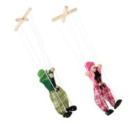 FRCOLOR 2piezas Madera Pirata para Niño Niña Cuerda Juguetes Interactivos Que Fomentan La Creatividad Destreza Manual para Familiares y Espectáculos De Títeres