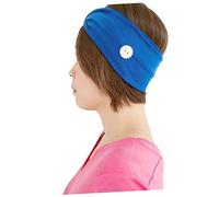 FRCOLOR 2piezas Mascarilla Banda Cabello Colorida Diadema Cruzada Botones Para Usar Mascarilla Aros Pelo