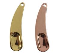 FRCOLOR 2piezas Palillo De Cuchara Para Maquillaje De Aleación De Zinc Cuchara De Espátula De Maquillaje Para Aplicar Cremas Faciales y Cosméticos Herramienta De Cuidado Para Salón De