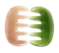 FRCOLOR 2piezas Peine De Dientes Anchos Herramienta De Masaje Gua Sha Relaja Masajeador Portátil