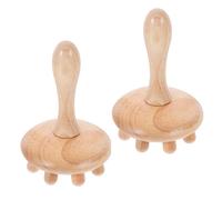FRCOLOR 2piezas Peine De Masaje De Madera Cepillo Para Cabello Dientes Anchos Relajación y Cuidado Del Cabelludo Para Uso Casa y
