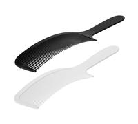 FRCOLOR 2piezas Peine Plano De Barbero Curvo Peine Para Cortar El Pelo De Peluquero Profesional Para Peinar El Cabello Curvo Para Máquina De Cortar Pelo