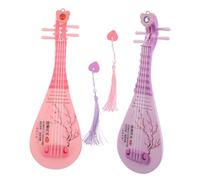 FRCOLOR 2piezas Pipa De Simulação para Educação Temprana De Crianças Instrumento Musical Montessori para Bebés Adorno Fotográfico De Laúd Pequeno Instrumento Musical para Jardín De Infante