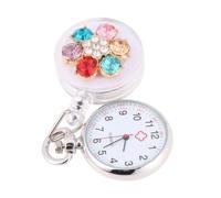 FRCOLOR 2piezas Relojes De Bolsillo Alfiler Relojes De Enfermera Modernos De Plástico Flexible para Pruebas Escenario Clínico para Médicos y Enfermeras
