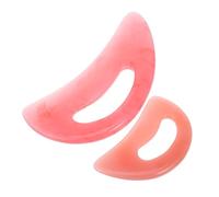 FRCOLOR 2piezas Tabla De Raspado Para Masajes De Cera De Abejas Herramienta Guasha Corporal Raspador De Masaje Compacto Para Mujeres Masajeador Linfático Reutilizable