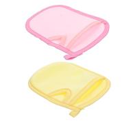 FRCOLOR 2piezas Toalla De Baño De Exfoliante Esponja De Baño Para Shower Dibujos Animados Para Secar y Limpiar