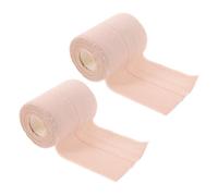 FRCOLOR 2rollos Cinta Elástica Pesada Transpirable Vendajes Cohesivos Autoadhesivos para Muñecas Cintas Adhesivas para Rodillas para Deportes y Primeros Auxilios