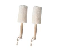 FRCOLOR 2st Badreinigungsbürste Naturlicher Luffa badebürste Luffa-badebürste Luffa-reinigungsschwämme Dusch-peeling-pad Körperwaschschwamm Schwämme Zum Holz Duschkopf Einer Kind