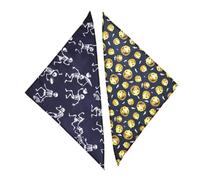 FRCOLOR 2st Halloween Pet Trickschal Kätzchenhalsbänder Halloween Halsbandana Halloween Welpen-Bandana Hundeschal aus Baumwolle Haustierzubehör Der Hund Twill-Stoff