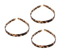 FRCOLOR 3 diademas de leopardo, accesorios para el pelo, diadema de leopardo, diadema de leopardo, diadema de tela, accesorio para el pelo, estampado de leopardo, gorro para mujer, ácido acético
