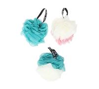 FRCOLOR 3 esponjas de malla para el baño, estropajos de malla para el cuerpo, baño de luffa, accesorios de baño para tomar un baño, bola de baño, cepillo de espalda, bola de esponja, malla de