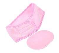 FRCOLOR 3 Juegos Conjunto De Diadema Para Lavado De Cara Paleta De Resina Para Arte De Uñas Lazos De Alegría Diadema Lavado De Cara Turbante Perder Tela Rosa Accesorios Deportes