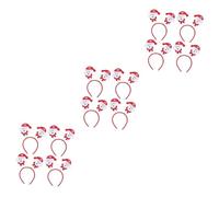 FRCOLOR 3 Juegos De Accesorios Navideños Para Todas Las Edades Pancarta De Feliz Navidad Diadema Navideña De Fiesta Sin Deformación 4 Piezas X 3