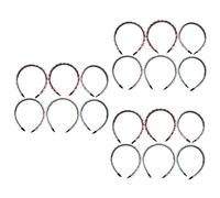 FRCOLOR 3 Juegos De Lazos De Moda Para Mujer Diademas Trenzadas Para El Cabello Para Lavar 6 Unidades X 3