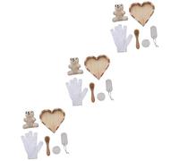 FRCOLOR 3 Juegos De Traje De Cepillo De Baño Conjunto De Spa Regalos De Mujer Para Cumpleaños Cesta De Regalo De Mujer Exfoliante De Pies Esponja De Ducha De Baño Archivo De Pie Natural