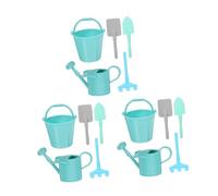 FRCOLOR 3 Juegos Herramientas de Jardinería para Mini Rastrillo Pala y Regadera de Resistente para Decoración de Micro Paisajismo y Jardín Exterior Juguetes de Agua para Patio y Césped