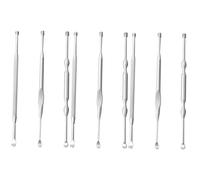 FRCOLOR 3 Juegos Limpiador De Oídos Púas De Oreja Vela De Cera Para Los Oídos Ear Wax Cleaner Earwax Cleaner Helix Limpiador De Cera Para El Oído Orejera Antioxidante Silver 3 Piezas * 3