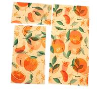 FRCOLOR 3 Láminas Envoltorios de Cera de Abejas para Alimentos, Tela Encerada de Algodón Orgánico, Reutilizable, Conservación Natural, Ecológica, para Uso Doméstico y Restauración