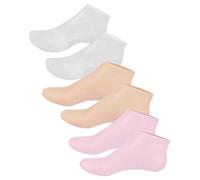 FRCOLOR 3 Pares Calcetines Hidratantes para Pies Agrietados Mascarilla para Pies de Sebs, Exfoliantes y Humectantes, para Cuidado de Pedicura en Casa, para Madres y Amigas