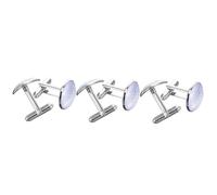 FRCOLOR 3 Pares Gemelos De Golf Para Los Hombres Padrinos De Boda Accesorios De Golf Redondo Brazalete Enlaces De Manguito Para Hombres Accesorios De Traje Gemelos De Los Metal