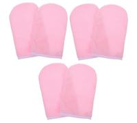 FRCOLOR 3 Pares guantes de algodon encerado guantes de belleza revestimientos de baño de parafina cuidado manos cuidado manos de algodón mitones de