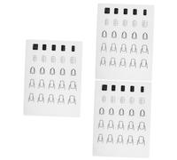 FRCOLOR 3 Piezas Almohadilla para uñas herramienta de uñas estera de práctica de uñas práctica de arte de uñas kit de práctica de uñas pegatinas para uñas kit de manicura cosas de uñas