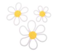 FRCOLOR 3 Piezas Boho Flower Wall Decor Cotton Rope Macrame Art Hanging For Nursery Bedroom Soft Safe Design