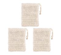 FRCOLOR 3 Piezas Bolsa De Espuma De Jabón Paraca Depurador Corporal Exfoliante Toallita Exfoliante Esponja Jabón De Tono Dispensador De Jabón Bolsa De Jabón Caja De Jabón Ramina Yellow