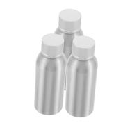 FRCOLOR 3 Piezas Botellas de Aluminio Reutilizables Envases para Viaje Cosméticos con Tapas de Contenedores Multiusos para Perfumes Lociones y Cuidado Piel