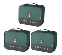 FRCOLOR 3 Piezas caja de organizador de con tapas caja para casa emergency kit bolsa de almacenamiento multiusos bolsa de primeros auxilios Poliéster