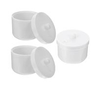 FRCOLOR 3 piezas Caja Organizadora de Manicura con Bandeja Desmontable para Limpieza y Secado Rápido de Herramientas de de Uñas Recipiente para Remojo para Salones y Doméstico