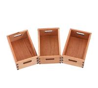 FRCOLOR 3 Piezas Casa de Muñecas Contenedores de Almacenaje Decorativos y Funcionales para Mini Escenarios y Juguetes