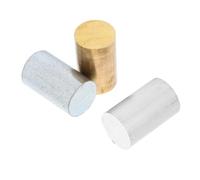 FRCOLOR 3 Piezas Conjunto de Cilindros Metálicos de Cobre, Hierro y Aluminio para Pruebas de Densidad y Peso Específico Material Didáctico Preciso para Clases de Física y Laboratorios