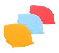 FRCOLOR 3 Piezas Cubiertas de Silicona para Cepillo de Dientes Manual Protectores Portátiles Diseño Arce para Viaje y Organización Casa