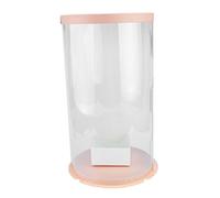 FRCOLOR 3 Piezas Cubo Abrazo Redondo Decorativo y práctico Decoración floral Fiesta de cumpleaños decoración casa fiesta cumpleaños parejas envolviendo contenedor de la mascota rosa