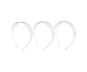 FRCOLOR 3 Piezas Diadema De De Imitación Accesorios Para El Cabello Estilo Chino Accesorios Para El Cabello Sombreros Decoracion De Columnas Ropa Sombreros Venda Pedrería Silver