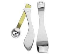 FRCOLOR 3 Piezas Espátula Facial Equipo Espátula Para El Cuidado De La Piel Aplicador De Crema Para Los Ojos Paleta Kit Para Rizar Pestañas Cuidado De La Diadema Producto Aleación De Zinc