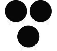 FRCOLOR 3 Piezas Espejo De Obsidiana Espejo Rectangular Condujo Decorativo Arte Decoración Reflejado Calcomanías Espejo De De Obsidiana Cinta Espejo De Pared Muro Black Acrílico