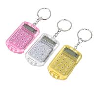 FRCOLOR 3 Piezas Mini Calculadora Electrónica de Bolsillo con Llavero,