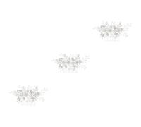 FRCOLOR 3 Piezas Peine Diamantes Imitación Peines Tiara Peine Cristal Peineta Boda Pedrería Novia Accesorios Para El Cabello