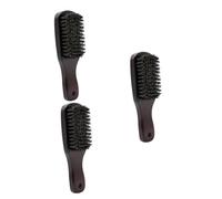 FRCOLOR 3 Piezas Peine Para Barba Cepillo Cerdas Para Barba Bigote Cepillo Para Barba Peine Barba Regalo Del Dia Del Padre Mango Madera Bambú Hombre