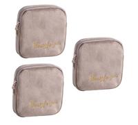 FRCOLOR 3 Piezas Pequeño Bolso De Embrague para Mujer Llavero para Niñas Bolsa Pequeña Cartera para Niñas Bolsa De Almacenamiento De Toallas Sanitarias Bolsa De para Niña