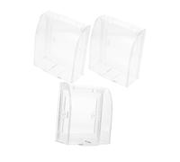 FRCOLOR 3 piezas Protector Enchufes Niña Transparente Seguridad Enchufe Antisalpicaduras Fácil Instalación para Hogar Niña