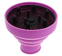FRCOLOR 3 Piezas secador de pelo difusor de silicona Difusor secador de pelo para cabello rizado. difusor secador de pelo portatil difusor voluminizador difusor de peinado Púrpura